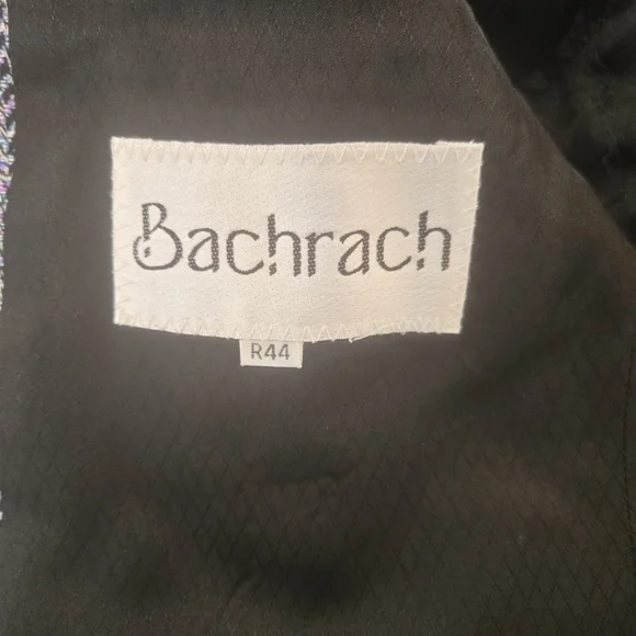 Bachrach 100% Silk Single Breasted Tweed All Seasons Blazer Mens 44R